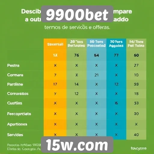 Comparação entre 9900bet e concorrentes do mercado